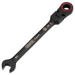Draper Expert 03914 HI-TORQ® Flexi Head Ratchet Spanner 8mm Black