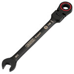 Draper Expert 03915 HI-TORQ® Flexi Head Ratchet Spanner 9mm Black