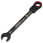 Draper Expert 03924 HI-TORQ® Flexi Head Ratchet Spanner 17mm Black