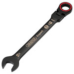 Draper Expert 03926 HI-TORQ® Flexi Head Ratchet Spanner 19mm Black