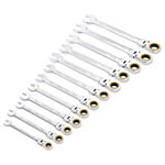 Draper Expert 03932 HI-TORQ® M Flex Hd Rtch Spanner Set 12 Pc