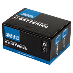 Draper 03978 PowerUP Ultra Alkaline C Batteries (Pack of 12)