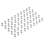 Draper 04054 Zinc Plated Threaded Insert Rivet Nuts, M8 x 1.25mm (Pack of 50)