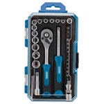 Draper 04777 Quick Release Rachet-Socket Set 1/4 Sq Dr (35 Piece)- 04777