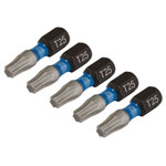 Draper Expert 05494 TX-STAR® Impact S/Driver Bits T25x25mm 1/4" Hex 5Pc