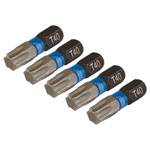 Draper Expert 05497 TX-STAR® Impact S/Driver Bits T40x25mm 1/4" Hex 5Pc