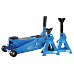 Draper 07290 Trolley Jack and Axle Stand Kit (3 Tonne) - 07290