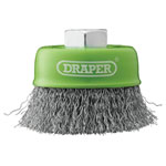Draper 08052 Stainless-Steel Crimped Wire Cup Brush 75mm M14 - 08052