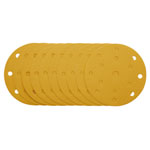 Draper 08476 Gold Sanding Discs-Hk&Loop 150mm 240Grit 15 Dust Extract Holes 10Pc