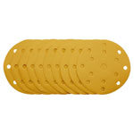 Draper 08477 Gold Sanding Discs-Hk&Loop 150mm 320 Grit15 Dust Extract Holes 10Pc