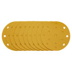 Draper 08478 Gold Sanding Discs-Hk&Loop 150mm 400 Grit15 Dust Extract Holes 10Pc