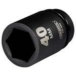 Draper 08511 HI-TORQ® Deep Impact Socket, 1" Sq. Dr., 40mm