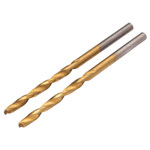 Draper 08864 HSS Titanium Nitride Coated Drill Bit, 3.5mm x 70mm (Pack of 2)