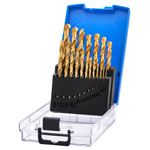 Draper 08885 HSS Titanium Nitride Coated Drill Bit Set (19 Piece)