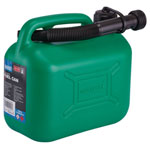 Draper 09052 HDPE Plastic Fuel Can, 5L, Green - 09052