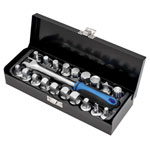 Draper 12396 Oil Drain Sump Plug Key Set, 3/4 Sq. Dr. (20 Piece)