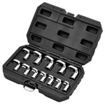 Draper 12403 Flexible Crowfoot Socket Wrench Set, 3/8 Sq. Dr. (12 Piece)