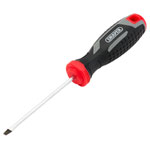 Draper 13385 Slotted Soft Grip Screwdriver, SL3 x 75mm