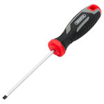 Draper 13387 Slotted Parallel Soft Grip Screwdriver, SL4 x 100mm