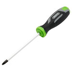 Draper 13452 Pound Thru Pozi Soft Grip Screwdriver, PZ2 x 125mm