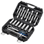 Draper 13604 Shock Absorber Strut Nut Kit, 1/2 Sq. Dr. (19 Piece)