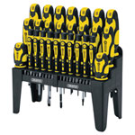 Draper 16824 Soft Grip Screwdriver and Bit Set, Yellow (47 Piece)