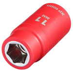 Draper 17621 XP1000® VDE Socket, 3/8 Sq. Dr., 11mm - 17621