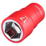 Draper 17650 XP1000® VDE Socket, 3/8 Sq. Dr., 17mm - 17650