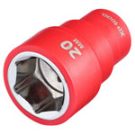 Draper 17662 XP1000® VDE Socket, 3/8" Sq. Dr., 20mm - 17662