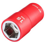 Draper 17859 XP1000® VDE Socket, 1/2" Sq. Dr., 18mm - 17859