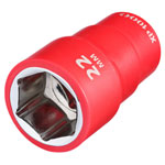Draper 18041 XP1000® VDE Socket, 1/2 Sq. Dr., 22mm - 18041