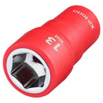 Draper 18819 XP1000® VDE Socket, 1/4" Sq. Dr., 13mm - 18819