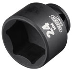 Draper 20175 HI-TORQ® Metric Impact Socket, 3/8" Sq. Dr., 24mm