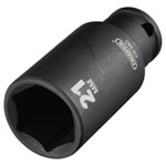 Draper 20177 HI-TORQ® Metric Deep Impact Socket, 3/8" Sq. Dr., 21mm