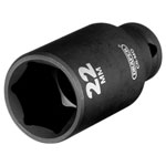 Draper 20180 HI-TORQ® Metric Deep Impact Socket, 3/8" Sq. Dr., 22mm