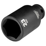 Draper 20181 HI-TORQ® Metric Deep Impact Socket, 3/8 Sq. Dr., 23mm