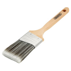 Draper 20444 Angled Paint Brush with Wood Handle, 2.5