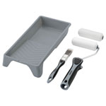 Draper 20797 High-Density Foam Paint Roller & Brush Set with Soft Grip 5 Pcs