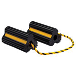 Draper 21135 Heavy Duty Rubber Wheel Chocks, 3 Tonne (Pair)