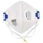 Draper 21244 FPP3 NR Vertical Fold Flat Face Masks with Valve (Pack of 10)