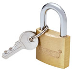Draper 21726 Brass Cylinder Padlock, 30mm Manufacturers P/N - 21726