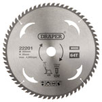 Draper 22201 TCT Circular Saw Blade for Wood, 305 x 30mm, 64T