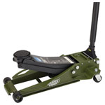 Draper Expert 23817 Low Profile Fast Lift Trolley Jack 3 Tonne Grn