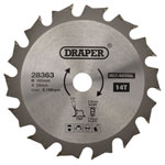 Draper 28363 TCT Multi-Purpose Circular Saw Blade, 165 x 20mm, 14T