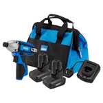 Draper 30605 12V Impact Driver Kit, 2 x 4.0Ah, 1 x Fast Charger, 1 x Tool Bag