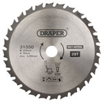 Draper 31550 TCT Multi-Purpose Circular Saw Blade, 255 x 30mm, 28T