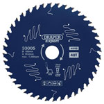 Draper Expert 33005 TCT C/Saw Blade-Wood-PTFE Coat. 185x25.4mm 40T