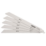 Draper 38631 Bi-metal Reciprocating Saw Blades-Metal Cutting, 225mm, 18tpi 5 Pcs