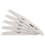 Draper 38755 Bi-metal Reciprocating Saw Blades-Metal Cutting 150mm 8-14tpi 5Pc