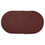 Draper 54758 Punched Sanding Discs, 125mm, Hook & Loop, 240 Grit, (Pack of 10)